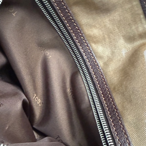 Tod's G-Line Easy Sacca Coated Canvas Tote Bag in Brown Bronze - Picture 9 of 16